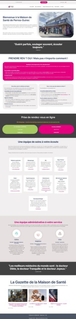 Site internet Santé MSP Perros-Guirec